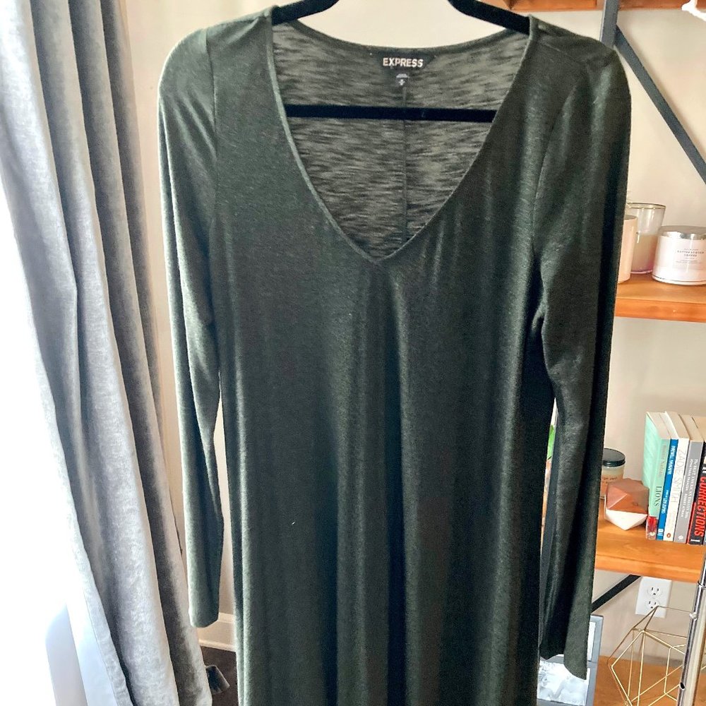 *NEVER WORN* Long Sleeve V-Neck Express Dress